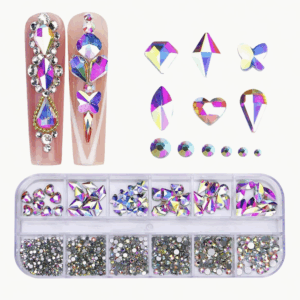 Σετ Κοσμημάτων για Νύχια Nail Art Mix στρας